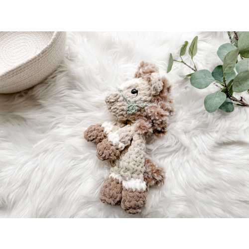 Crochet Horse Lovey, Western Baby Gift, Crochet Farm Animal, Pony Lovey, Western Nursery Decor, Horse Baby Girl Gift
