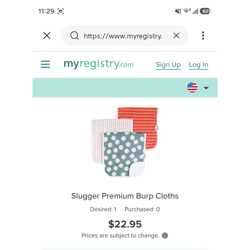 Slugger Premium Burp Cloths
