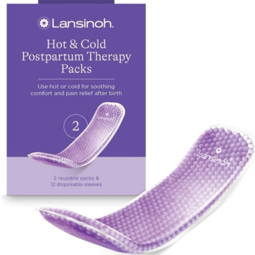 Lansinoh Hot and Cold Pads for Postpartum Essentials, 2 Count Postpartum Pads