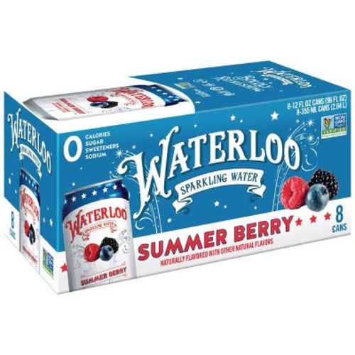 Waterloo Summer Berry Sparkling Water - 8pk/12 fl oz Cans