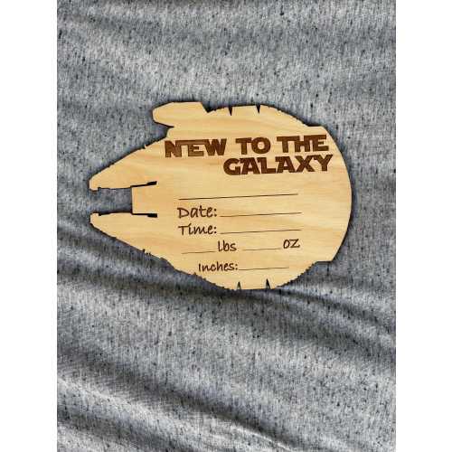 Star Wars Baby Birth Announcement: Millennium Falcon Inspired Photo Prop