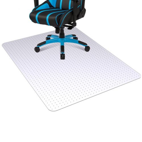 Clear 36"x48" Rectangular Office Chair Mat ¨C 2.2mm Thick Anti-Slip Carpet Protector for Work & Gaming Chairs