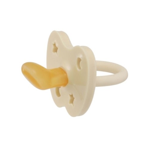 Hevea Star & Moon Natural Rubber Pacifier - Milky White