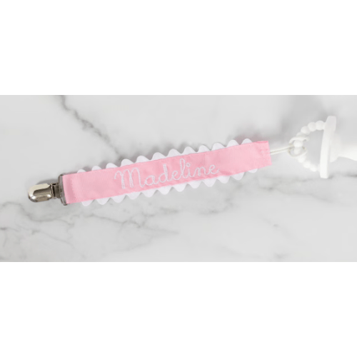 Baby Pacifier Clip, Binky Clip, Paci Clip, Monogram Pacifier Clip Personalized, Pacifier Holder, Personalized Baby Gift, Baby Girl, Baby Boy