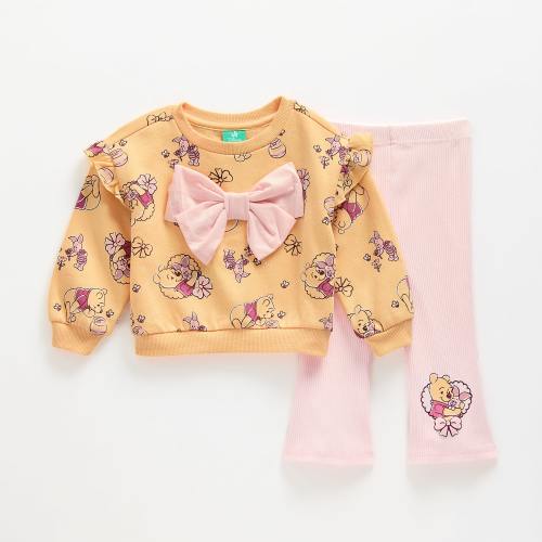 Baby Girls Winnie The Pooh 2-pc. Pant Set, Color: Yellow - JCPenney