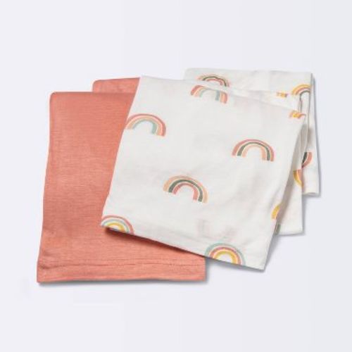 Jersey Swaddle Blanket 2pk - Cloud Island™ Rainbows