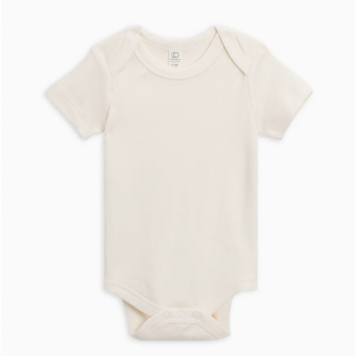0-3 Month Organic Short Sleeve Bodysuit