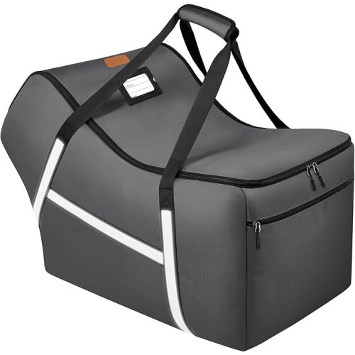 Infant Car Seat Travel Bag for Airplane Compatible with All Nuna Pipa Car Seat and Base,Chicco KeyFit 30 and Base, Padded Car Seat Bags for Air Travel,Car Seat Gate Check Bag with Side Pocket, Black