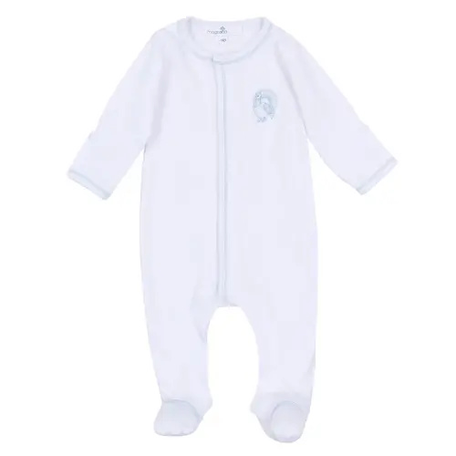 Harvest Blessings Footie- Light Blue - Newborn