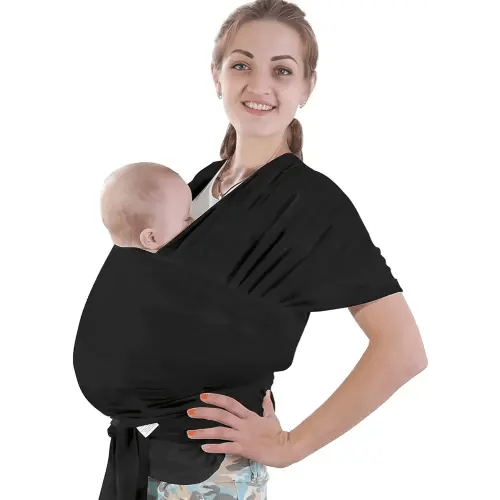 Baby Carrier Slings,Easy to Wear Baby Carrier Suitable for Baby Girls and Boys,Comfortable and Breathable,Adjustable Baby Strap from Newborns to Young Children,Black.
