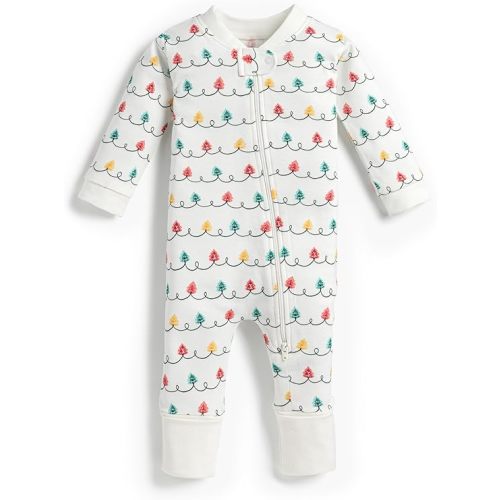 MONICA + ANDY One Piece Baby Pajamas, 100% Organic Baby Clothes for Girls and Boys, Sizes For Newborn and Infant
