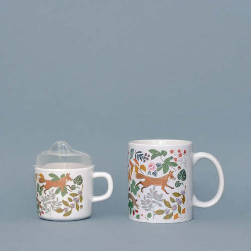 Helmsie Woodland Two of A Kind Cup Set | Matching Sippy Cup and Coffee Mug