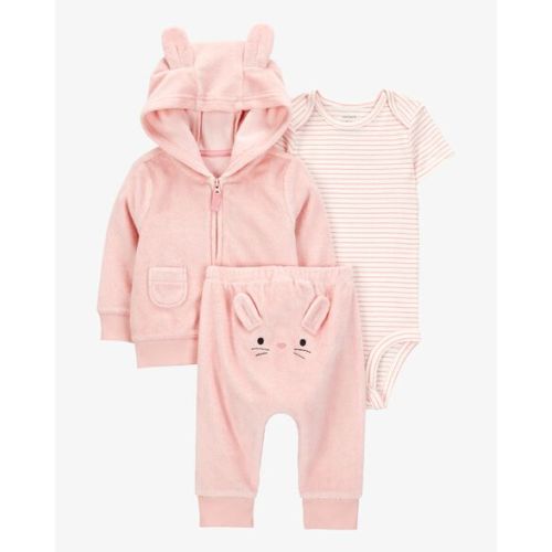 Baby 3-Piece Bunny Little Cardigan Set - Pink - Carter's | Carter's