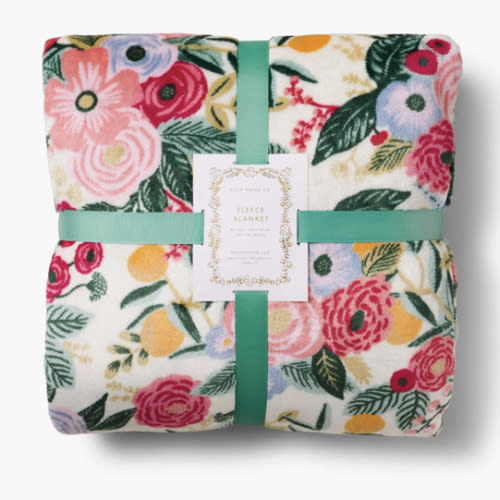 Garden Party Floral Fleece Blanket | Rifle Paper Co.