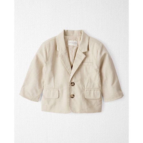 Baby Linen Blazer Made with Organic Cotton - Khaki - Little Planet | Carter's