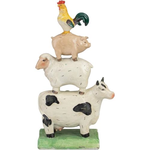 Northlight 11.5" Stacked Farm Animals Outdoor Garden Statue