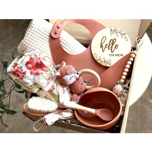 Fox Baby Gift Set | Baby Shower Gift Set | Gift for New Born | Baby Blanket Gift Set | Baby Girl/Boy Gift Set