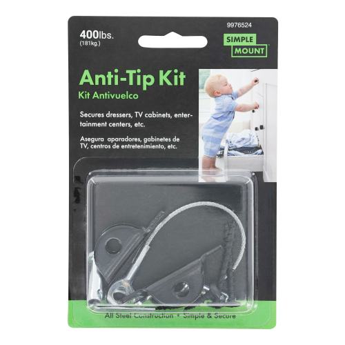 Hillman Black Furniture anti-tip kit