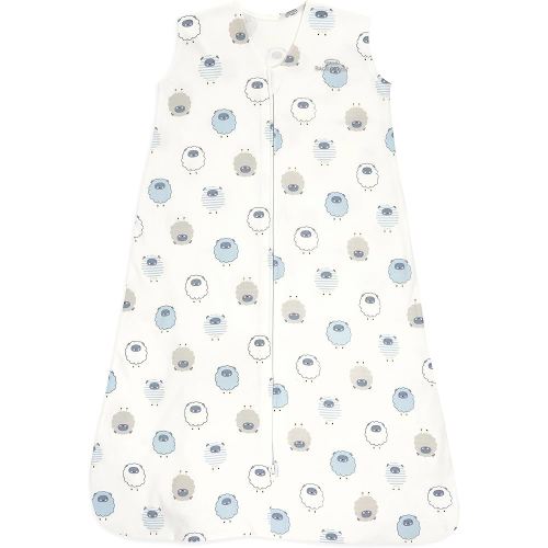 HALO SleepSack, 100% Cotton Wearable Blanket, Swaddle Transition Sleeping Bag, TOG 0.5, Sleepy Sheep, Medium, 6-12 Months