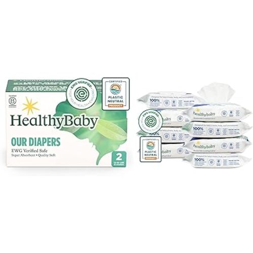 Our Diapers Size 2 (12-18 lbs) 66 Count and Our Wet Wipes (8 Packs, 512 Wipes)