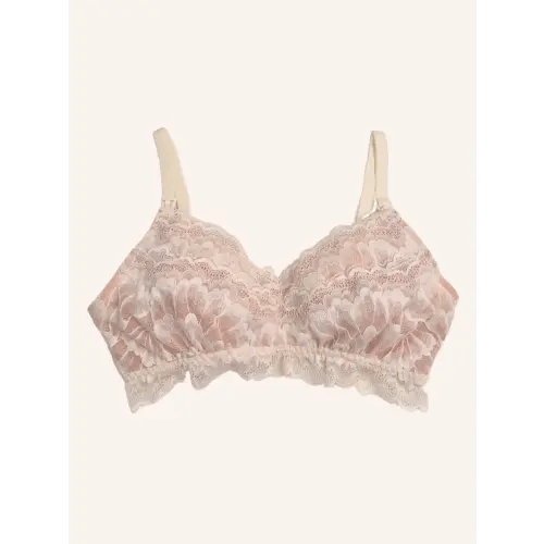 MORROW+MINT Tulip Lace Organic Cotton Nursing Bralette, Ivory