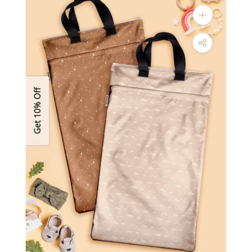 Mama Koala Large Hanging Wet Dry Bags(2 Pack)