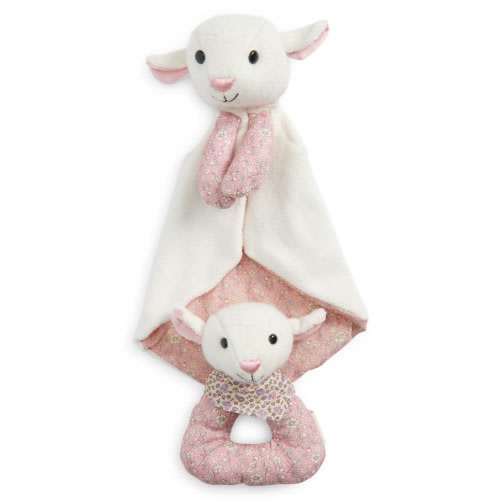 Organic Cotton Blankie Rattle