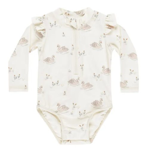 Quincy Mae - Byron Rashguard suit - Ivory | Smallable