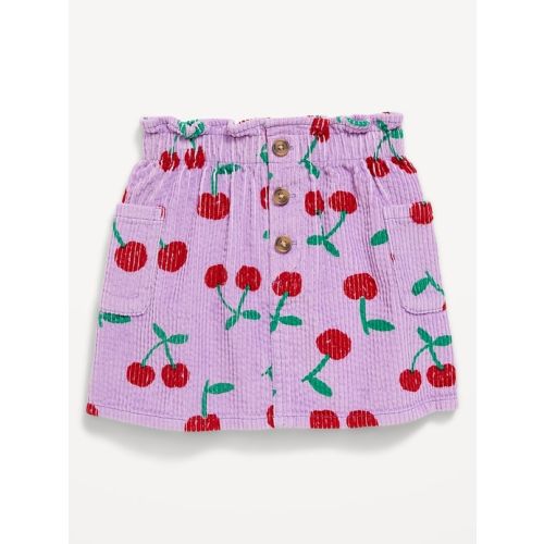 Corduroy Heart-Pocket Skirt for Toddler Girls
