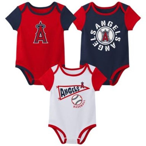 MLB Los Angeles Angels Infant 3-pack Bodysuits - 12M