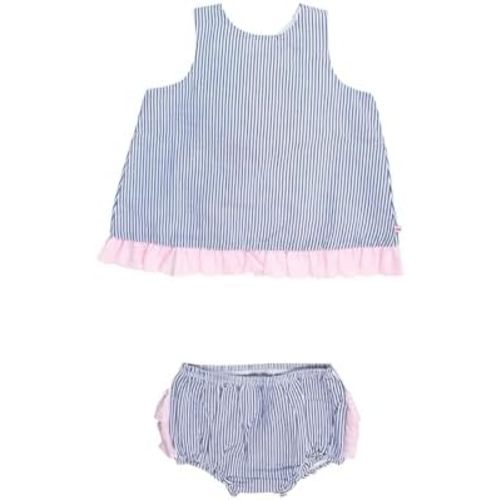 RuffleButts Baby/Toddler Girls Swing Top & Bloomer Coordinated Set