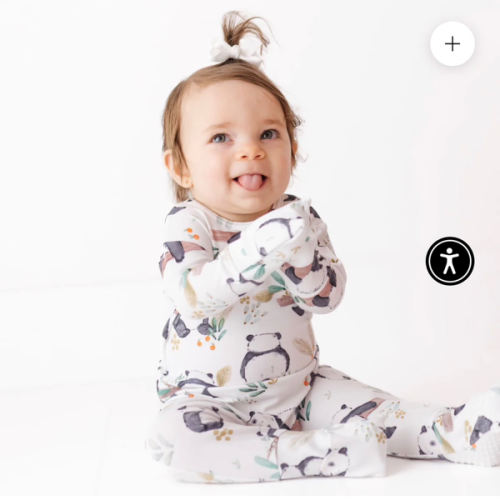 Panda Pals Day to Night Romper Luxe Edition | Cotton Bamboo Blend