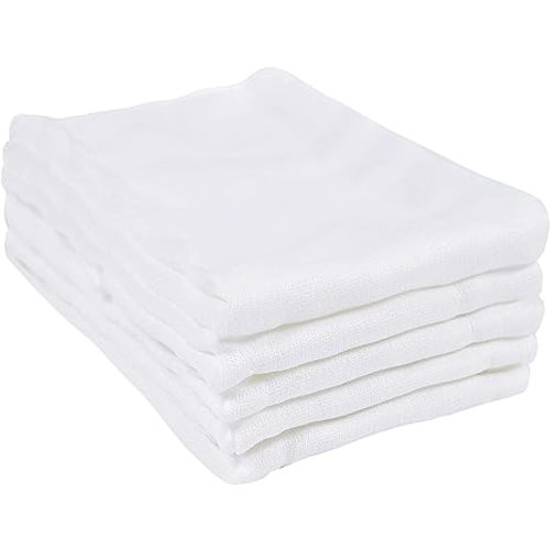 Gerber Unisex Baby Boys Girls Birdseye Prefold Cloth Diapers Multipack White 3-Ply 10 Pack