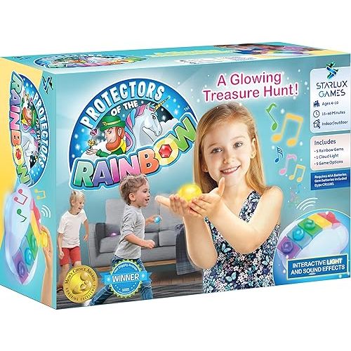 Hide and Seek Meets Rainbow Toys in “Protectors of The Rainbow” | Ages 4-10 | A Musical Treasure Hunt | Easter Egg Hunt & Glow in The Dark Game | Outdoor Toys | Unicorn & Leprechaun Theme