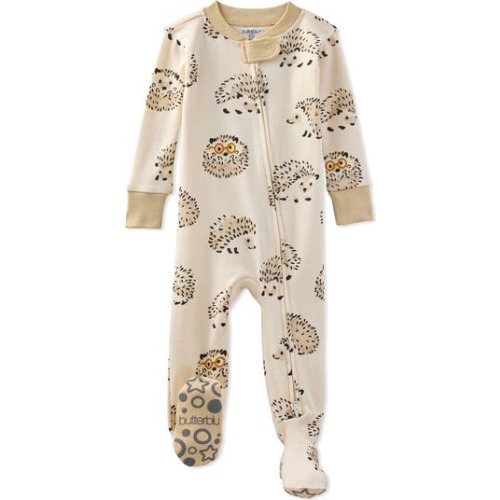 Cruz One-Piece Organic Cotton Footie Pajamas, 12M