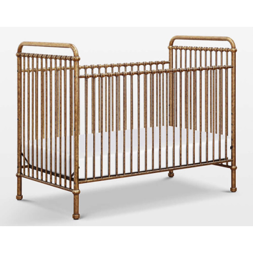 Namesake Abigail Vintage Gold Iron 3-in-1 Convertible Baby Crib