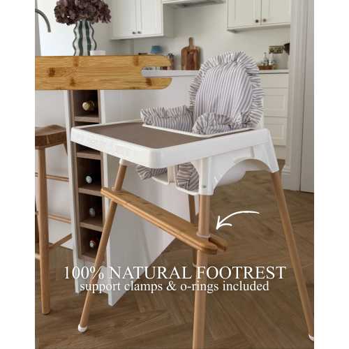 IKEA Antilop Highchair Bamboo Footrest | Adjustable Baby Footrest