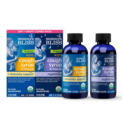 Organic Kids Cough Syrup & Mucus Day & Night – Mommy's Bliss