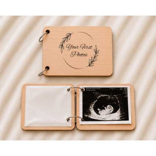 Ultrasound Book Personalized Pregnancy Journal Keepsake Expecting Mother Gift Ultrasound Photo Album Baby Shower present New Mom gift idea