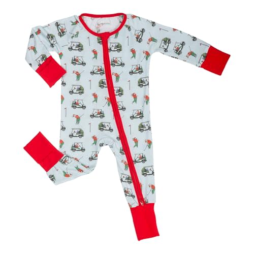 LollyBanks Baby Pajamas, Long Sleeve Baby Romper with 2-Way Zipper, 95% Viscose from Bamboo and 5% Spandex, Infant Sleepers