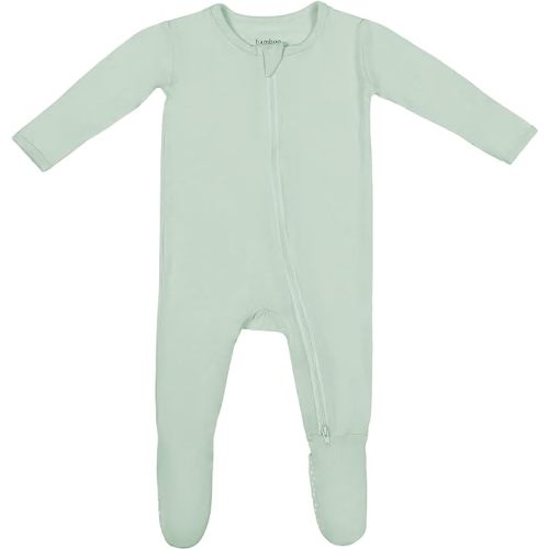 Bamboo Little Soft Baby Footie Pajamas, Baby Clothes, Newborn Sleepers, 95% Viscose and 5% Spandex, 0-24 Months