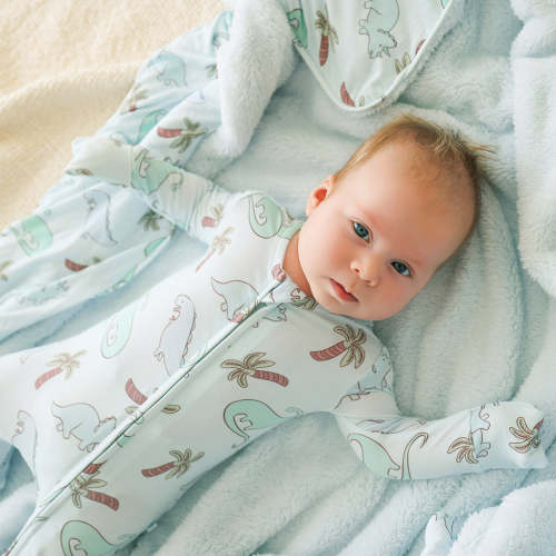 Dinosaur Blue Baby Convertible Sleeper | Eric