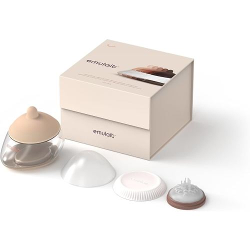 Emulait Anatomy Bottle Breast Shaped Baby Bottle - Fair - Shape 1-Responsive Flow Valve