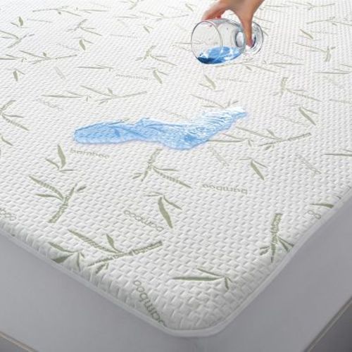 Lux Decor Collection Waterproof Rayon from Bamboo and Polyester Mattress Protector - Queen