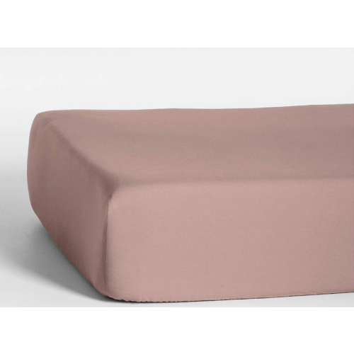 Cozy Cloud Plum Rose Washed 100% Organic Cotton Baby Crib Fitted Sheet
