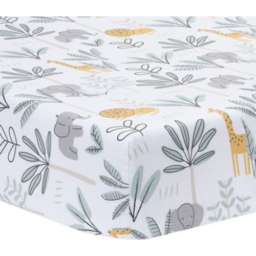 Jungle Adventure 100% Cotton Baby/Toddler Fitted Crib Sheet