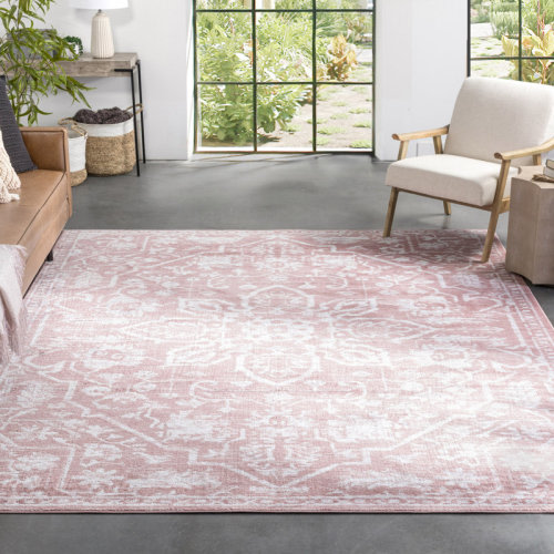 Anyssia+Dazzle+Floral+Vintage+Bohemian+Blush+Pink+Rug.jpg 800×800 pixels