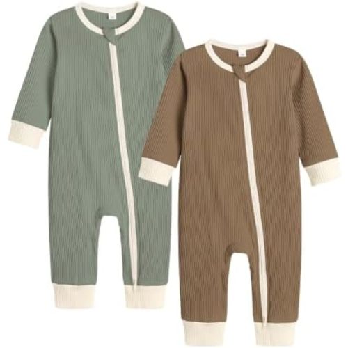 Unisex Baby Boy Girl 2 Pack Rompers