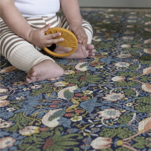 Morris & Co. The Strawberry Thief Play Mat – Totter and Tumble LLC