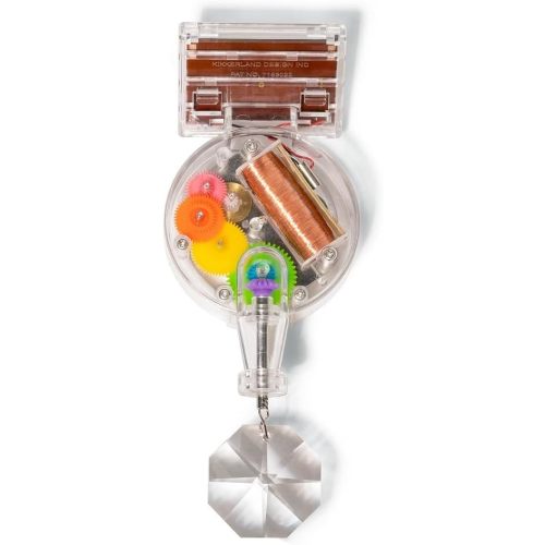 Kikkerland Solar Powered Rainbow Maker – Prism Suncatcher, Fun Home Window Decor – Unique Gift for Christmas & Birthdays – Single Crystal
